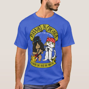 T-shirt Funny Cat Paws Rock Music Cadeau Hommes Enfants Fe