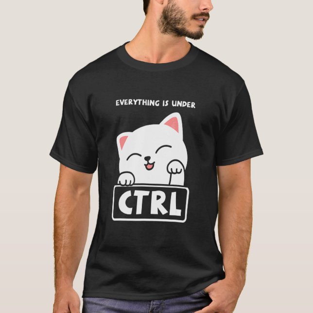 T-shirt Funny Cat Programmer Développeur Coder Computer Sc (Devant)
