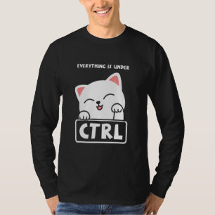 T-shirt Funny Cat Programmer Développeur Coder Computer Sc