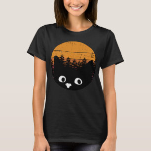 T-shirt Funny Chat noir Vintage Chat Design rétro