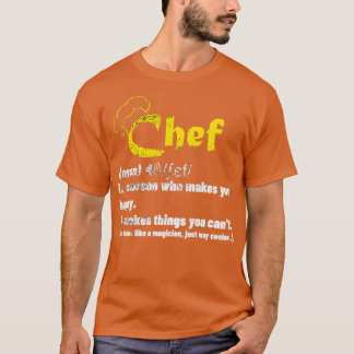 T-shirt Funny Chef Definition  Cook Cooking Gifts for Chef