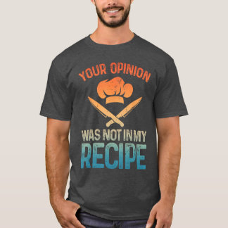 T-shirt Funny Chef Design for Men Women Cook Cooking Culin
