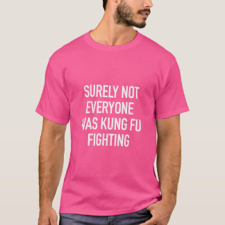 T-shirt Funny Chemise Kung Fu