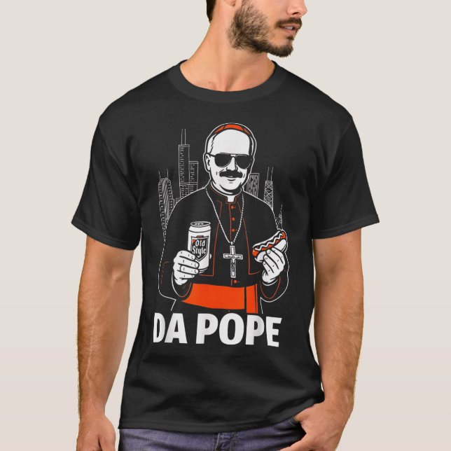 T-shirt Funny Chicago Pope Leo Xiv Graphic (Devant)