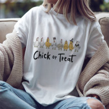 T-Shirt Funny Chick ou Treat Halloween