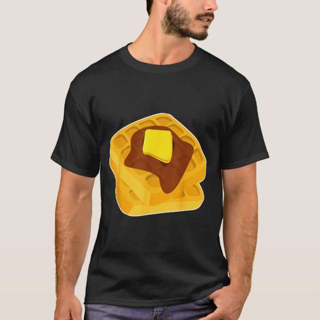 T-shirt Funny Chicken &amp; Waffles Matching Halloween Cos (Devant)