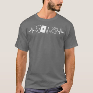 T-shirt Funny Chien Lover Poker Lecteur Cartes de Poker Ca