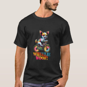 T-shirt Funny Chihuahua Chien équitation Vélo Chiot Lover 