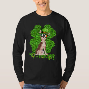 T-shirt Funny Chihuahua Chien Shamrock Jour de la Saint Pa
