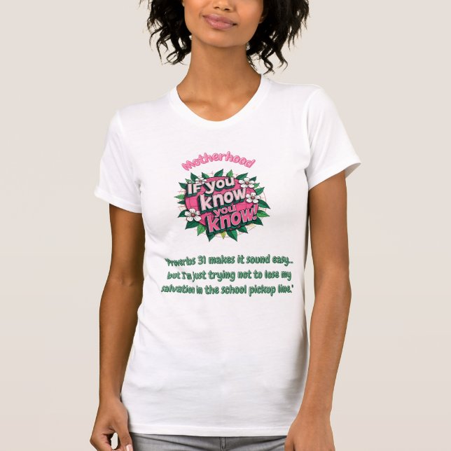 T-shirt Funny Christian Mother quote shirt. (Devant)