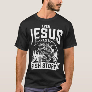 T-shirt Funny Christian Pêcheur Jésus Bible Prière Cadeau 