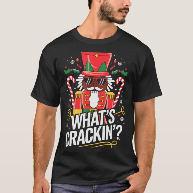 T-shirt Funny Christmas African American Nutcracker Men Wo (Devant)