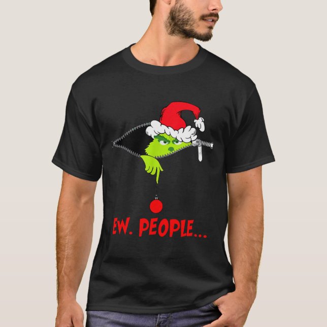 T-shirt Funny Christmas Ew People Men Women Kid Boys Girls (Devant)