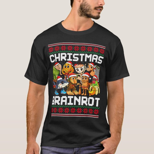 T-shirt Funny Christmas Italian Brain Rot For Men Women Bo (Devant)