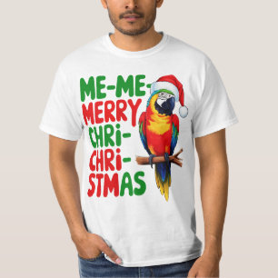 T-SHIRT FUNNY CHRISTMAS PARROT