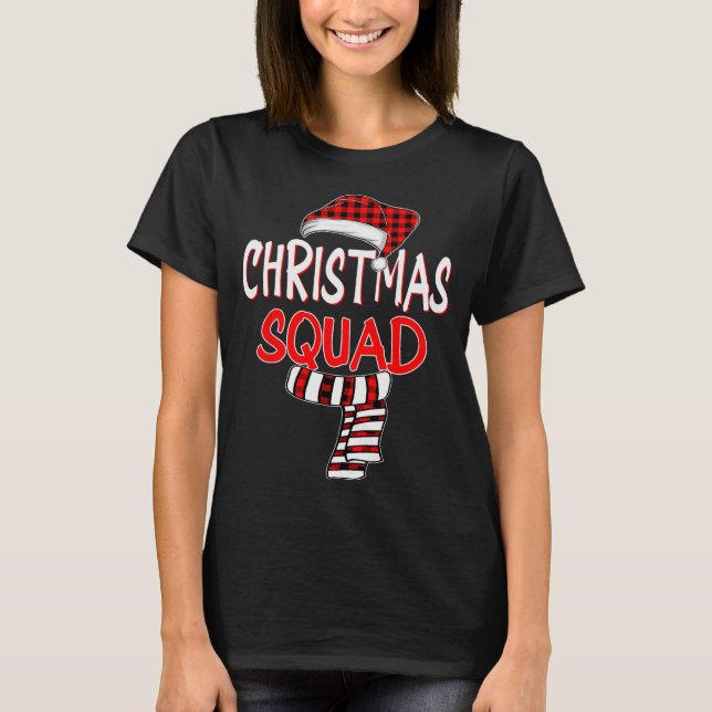 T-shirt Funny Christmas Santa Claus Red Plaid Shirt, Chris (Devant)