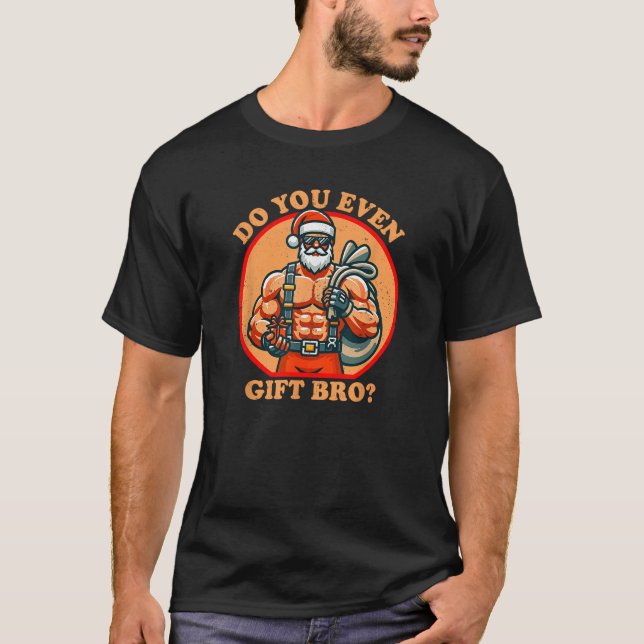 T-shirt Funny Christmas Weightlifting Bodybuilding Muscula (Devant)