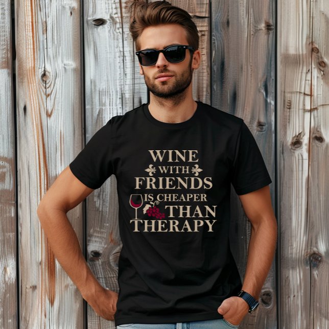 T-shirt Funny cite le célèbre slogan de buveur de vin (Créateur téléchargé)