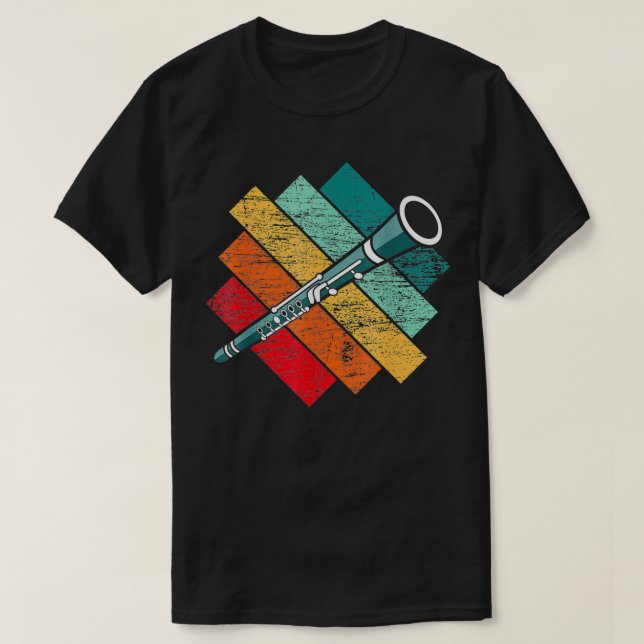 T-shirt Funny Clarinet Music Instrument  (Design devant)