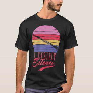 T-shirt Funny Clarinetist Marching Band I Détruire le sile