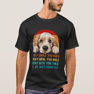 T-shirt Funny Clumber Spaniel Dog Mom Dad Every Snack you