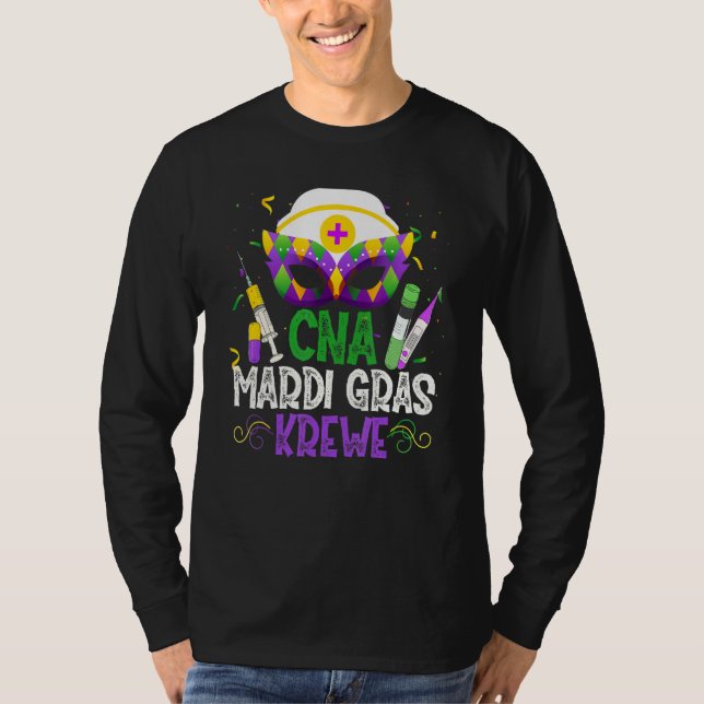 T-shirt Funny Cna Krewe Infirmière Masque de soins infirmi (Devant)