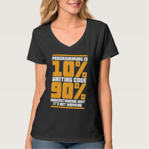T-shirt Funny Computer Binary Code Programmer, Développeur