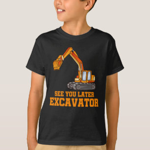T-shirt Funny Construction Excavator Boys Toddler