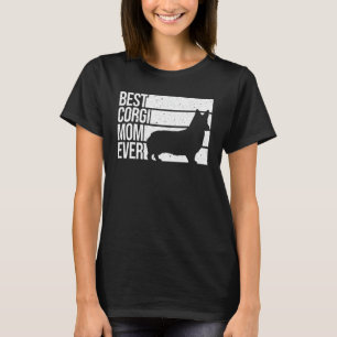 T-shirt Funny Corgi Maman Art Femmes Chien Pembroke Corgi
