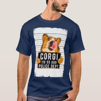 T-shirt Funny Corgi Mug Shot714
