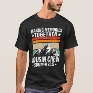 T-shirt Funny Cousin Crew 2022 Summer Family Vacation Camp