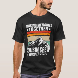 T-shirt Funny Cousin Crew 2022 Summer Family Vacation Camp