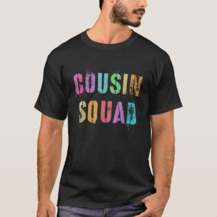 T-shirt Funny COUSIN SQUAD Grand-mère Camp Grand-pa Tri d'