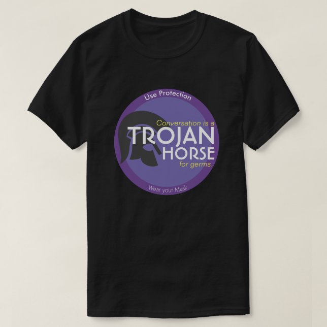 T-shirt Funny Covid porter votre masque condom gag (Design devant)