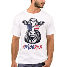 Funny Cow A-MOO-Rica Patriotique
