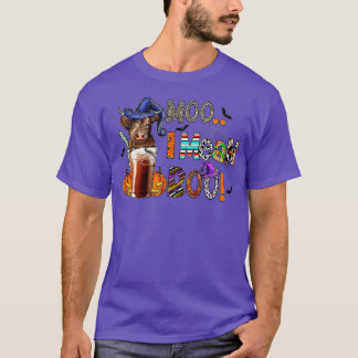 T-shirt Funny Cow Witch Halloween Moo I Mean Boo - 13
