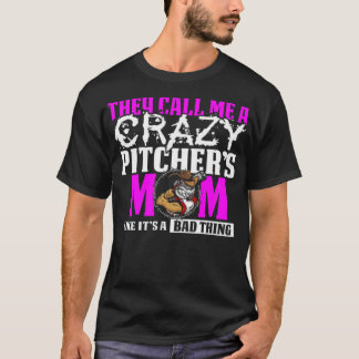 T-shirt Funny Crazy Baseball Pitchers Maman sac bébé