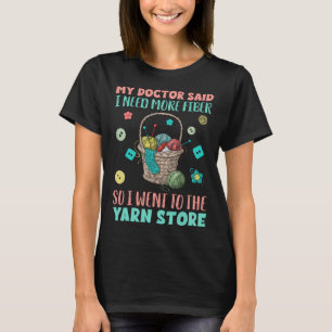 T-shirt Funny crochet crochet drôle fil Tricot drôle drôle