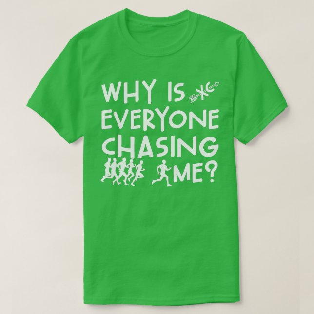 T-shirt Funny Cross Country Running Team Pourquoi tout le  (Design devant)