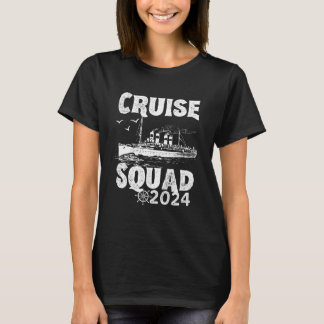 T-shirt Funny Cruise Squad 2024 - Vacances Vintage