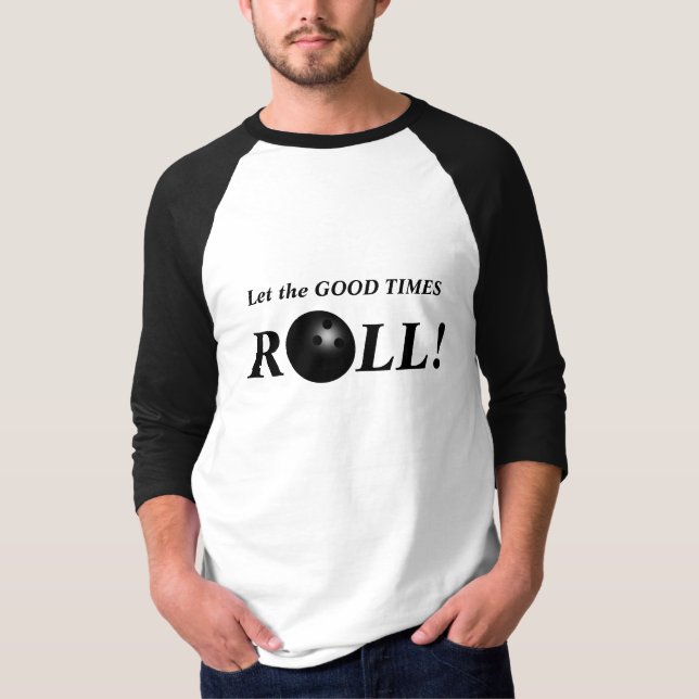 T-shirt Funny Custom Bowling Équipe Chemise (Devant)