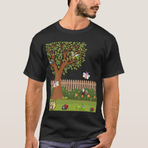 T-shirt Funny cute lady bugs girls boys children   trees