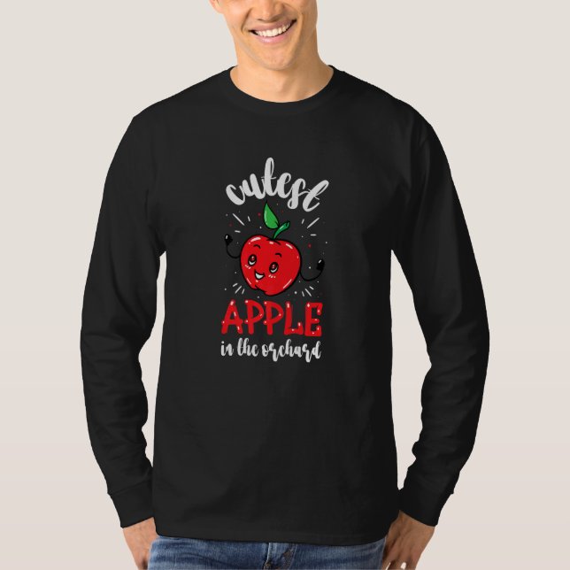 T-shirt Funny Cutest Apple In The Orchard Apple Picking Ki (Devant)
