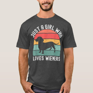 T-shirt Funny Dachshund Propriétaire Chien Wiener Retro Ch