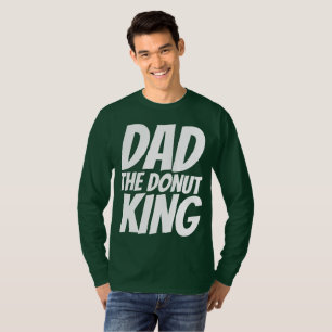 T-SHIRT FUNNY DAD T-SHIRTS, DONUT KING CHEMISE SLEEVELESS