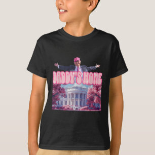 T-shirt Funny Daddys Accueil Trump Pink 2024 Reprendre l'A