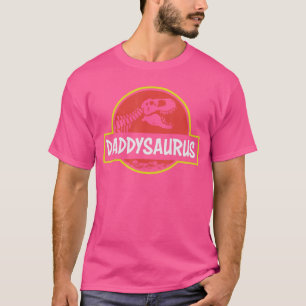 T-shirt Funny Daddysaurus Re Papa dinosaure Jurassique Pèr