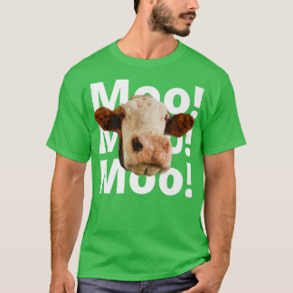 T-shirt Funny Dairy Farmer, Moo Cow, J'aime vraiment le co