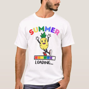 T-shirt Funny Dancing Ananas Summer Chargement d'ananas