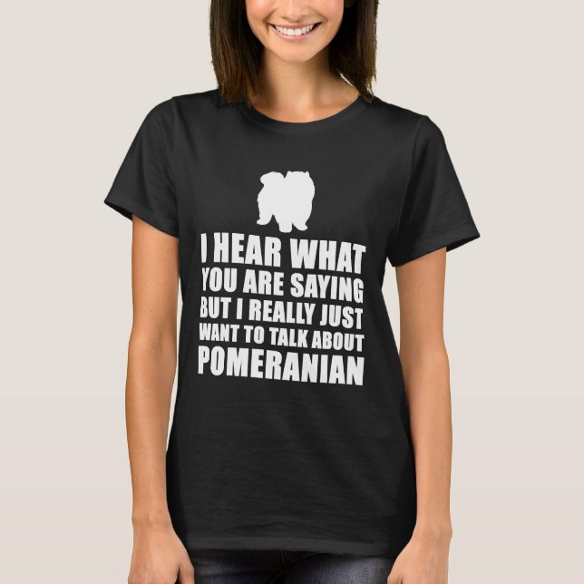 T-shirt Funny de Poméranie (Devant)